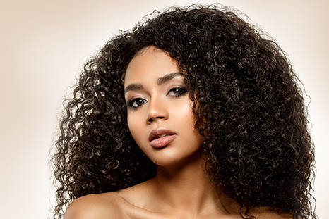woman with smooth hair free skin