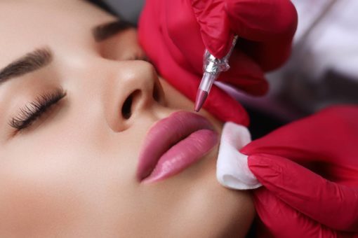 lips with permanent makeup
