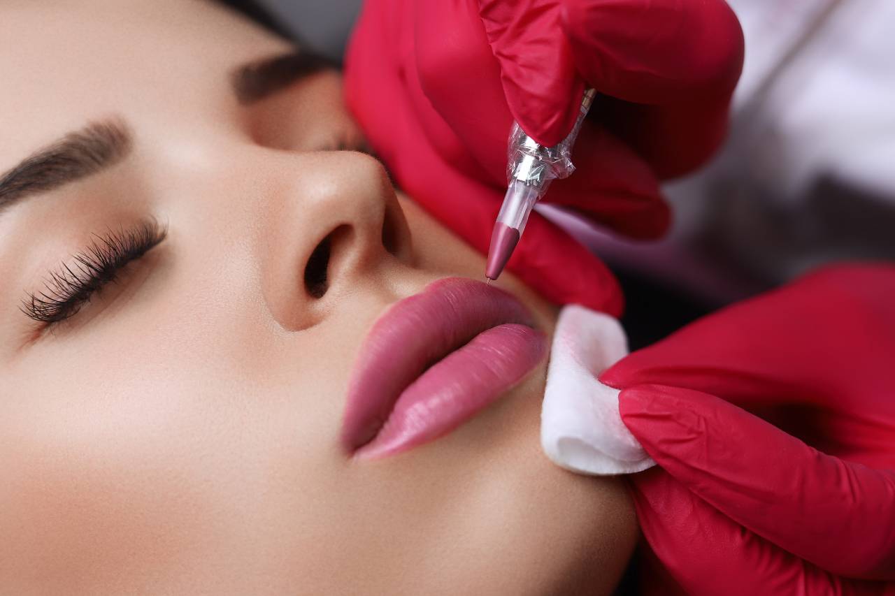 lips with permanent makeup