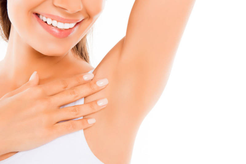 hair free armpits