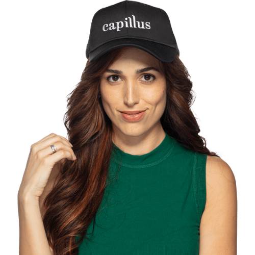 women wearing capillus hat